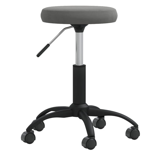 Vidaxl massagekruk fluweel donkergrijs