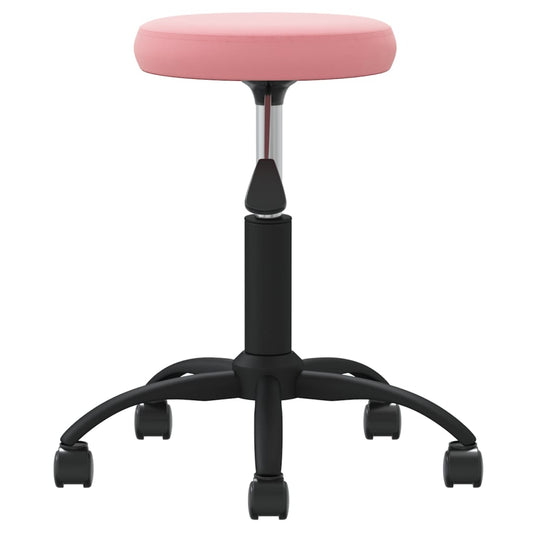 Vidaxl massagekruk fluweel roze