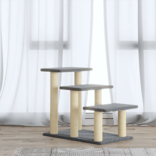 VidaXL Kattenmeubel met sisal krabpalen 50,5 cm lichtgrijs