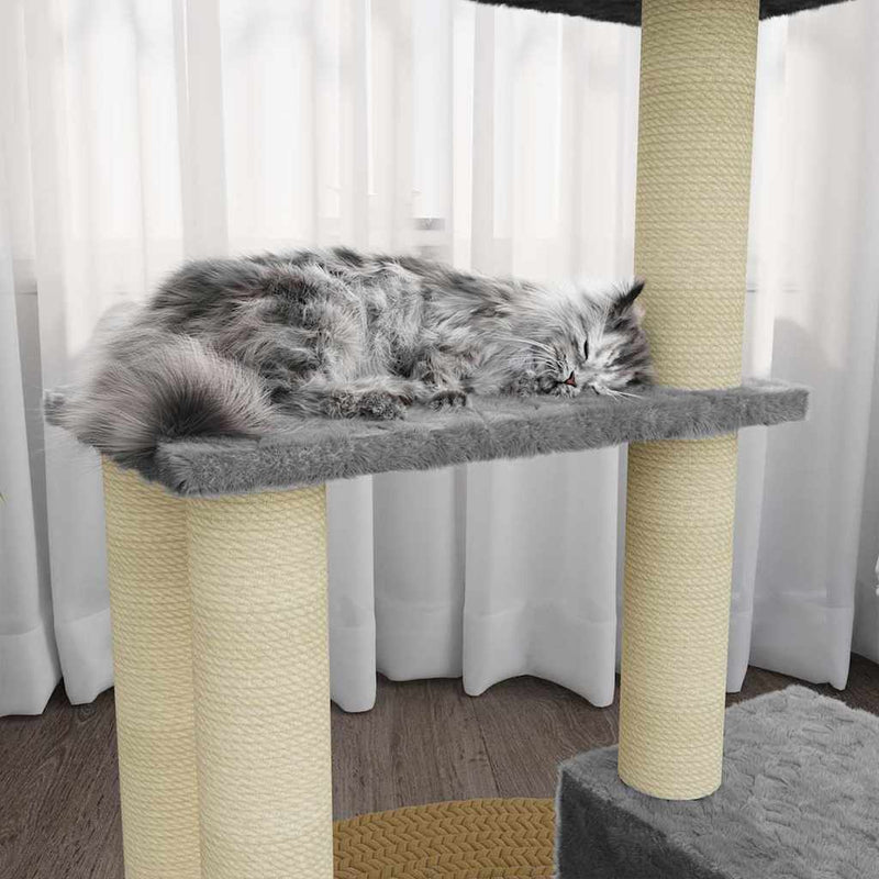 Load image into Gallery viewer, Vidaxl kattenmeubel met sisal krabpalen 71 cm lichtgrijs
