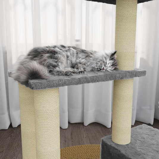 Vidaxl kattenmeubel met sisal krabpalen 71 cm lichtgrijs