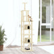 VidaXL Kattenmeubel met sisal krabpalen 216 cm crèmekleurig