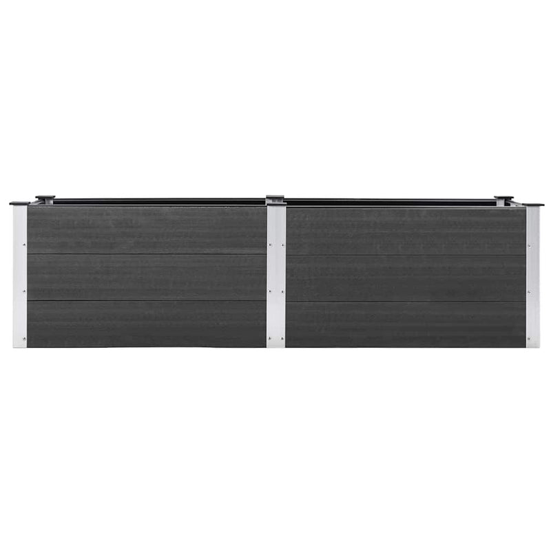 Load image into Gallery viewer, Vidaxl plantenbak verhoogd 200x50x54 cm hkc grijs
