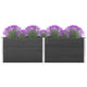 VidaXL Plantenbak verhoogd 200x50x91 cm HKC grijs