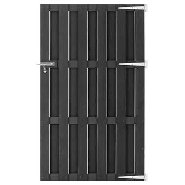 Vidaxl poort 100x180 cm hkc grijs