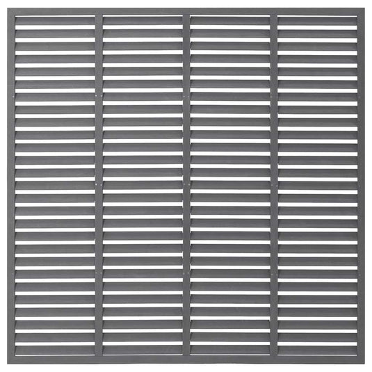 Vidaxl lamellenhek 180x180 cm hkc grijs