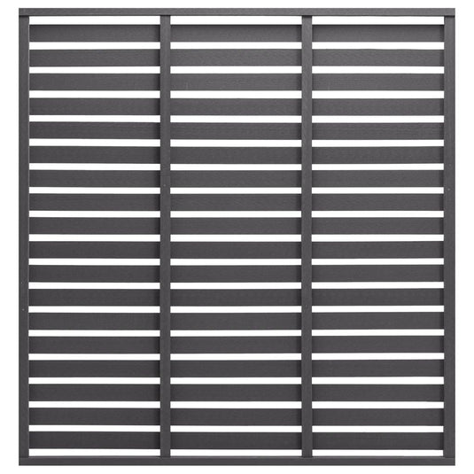 Vidaxl schuttingpaneel 180x180 cm hkc grijs