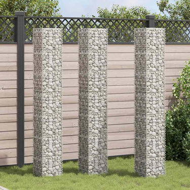 Vidaxl schanskorf plantenbakken 3 st verhoogd 30x30x200 cm ijzer