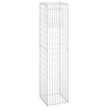 Vidaxl schanskorf paal 40x40x180 cm ijzer