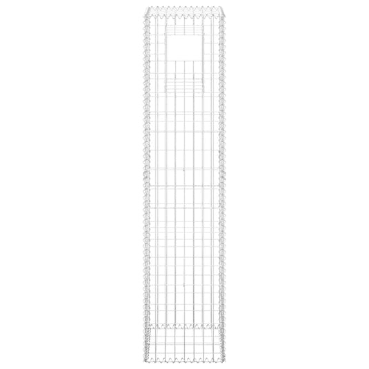 Vidaxl schanskorf paal 40x40x180 cm ijzer