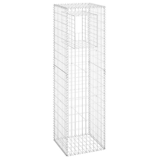 Vidaxl schanskorf palen 2 st 50x50x180 cm ijzer