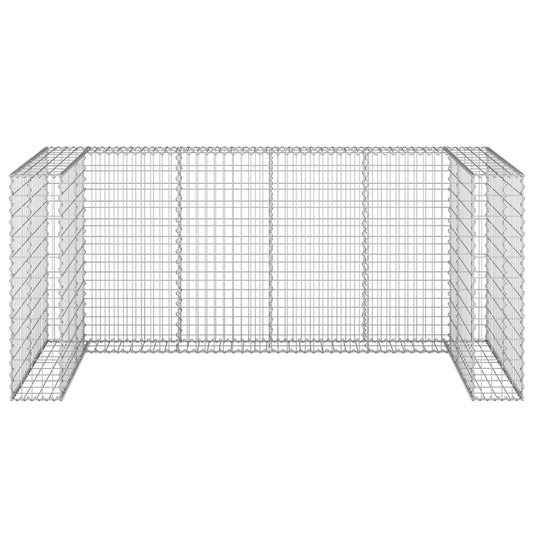 VidaXL Schanskorf voor containers 254x100x110 cm gegalvaniseerd staal