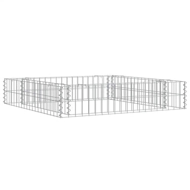 Vidaxl gabion plantenbak verhoogd 100x100x20 cm gegalvaniseerd staal
