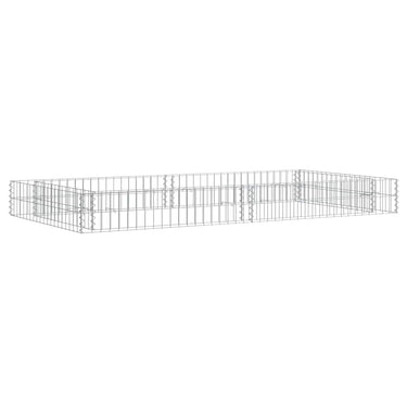 Vidaxl gabion plantenbak verhoogd 200x100x20 cm gegalvaniseerd staal