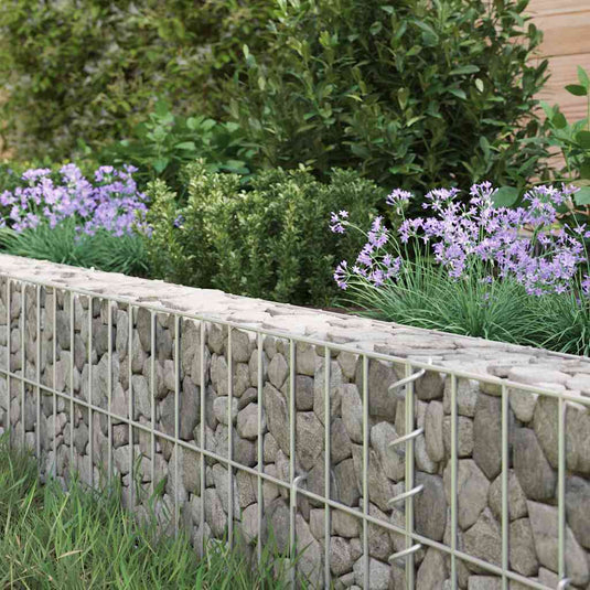 Vidaxl gabion plantenbak verhoogd 800x100x20 cm gegalvaniseerd staal