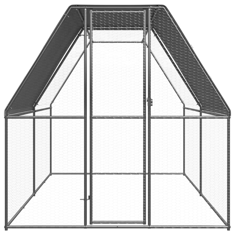 Load image into Gallery viewer, VidaXL Kippenhok 2x4x2 m gegalvaniseerd staal

