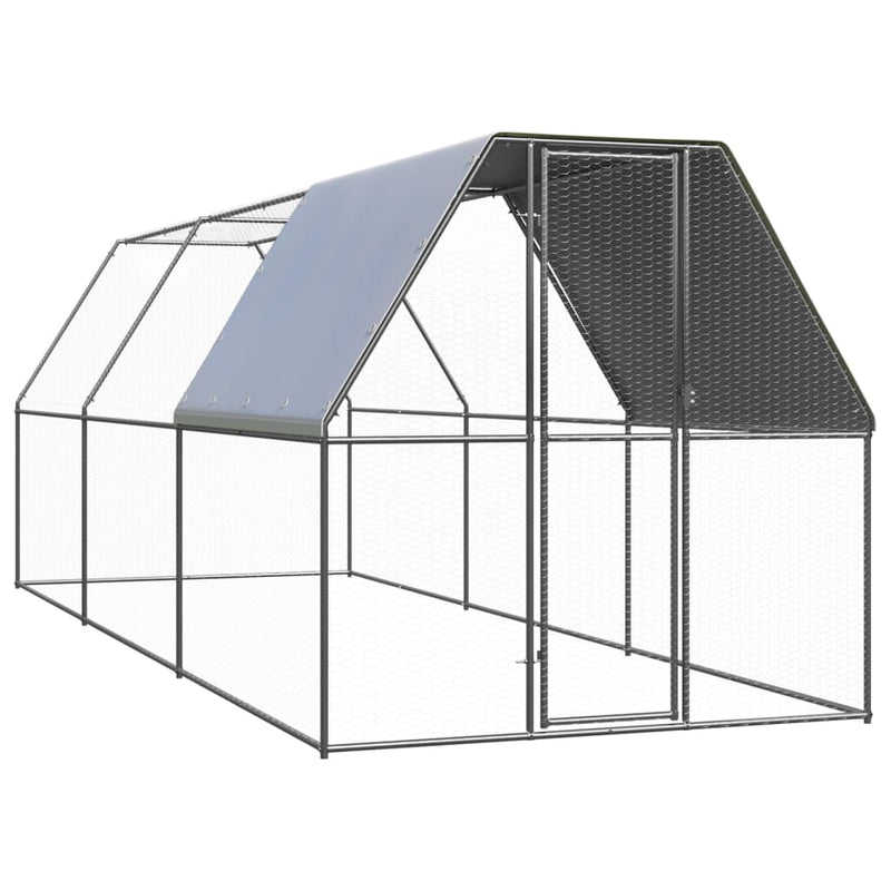 Load image into Gallery viewer, VidaXL Kippenhok 2x6x2 m gegalvaniseerd staal
