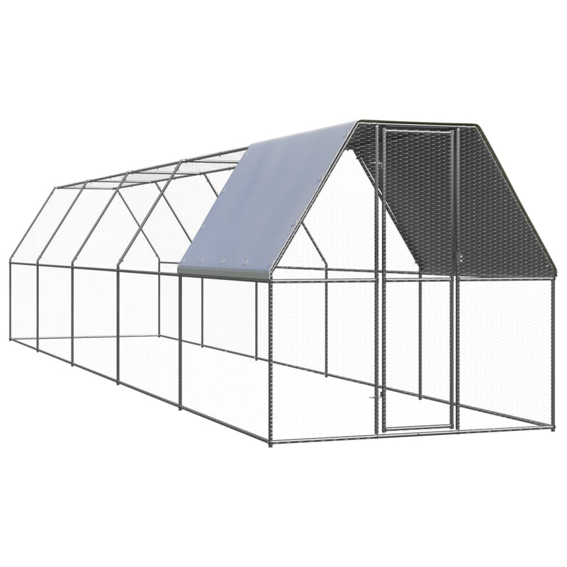 Load image into Gallery viewer, VidaXL Kippenhok 2x10x2 m gegalvaniseerd staal
