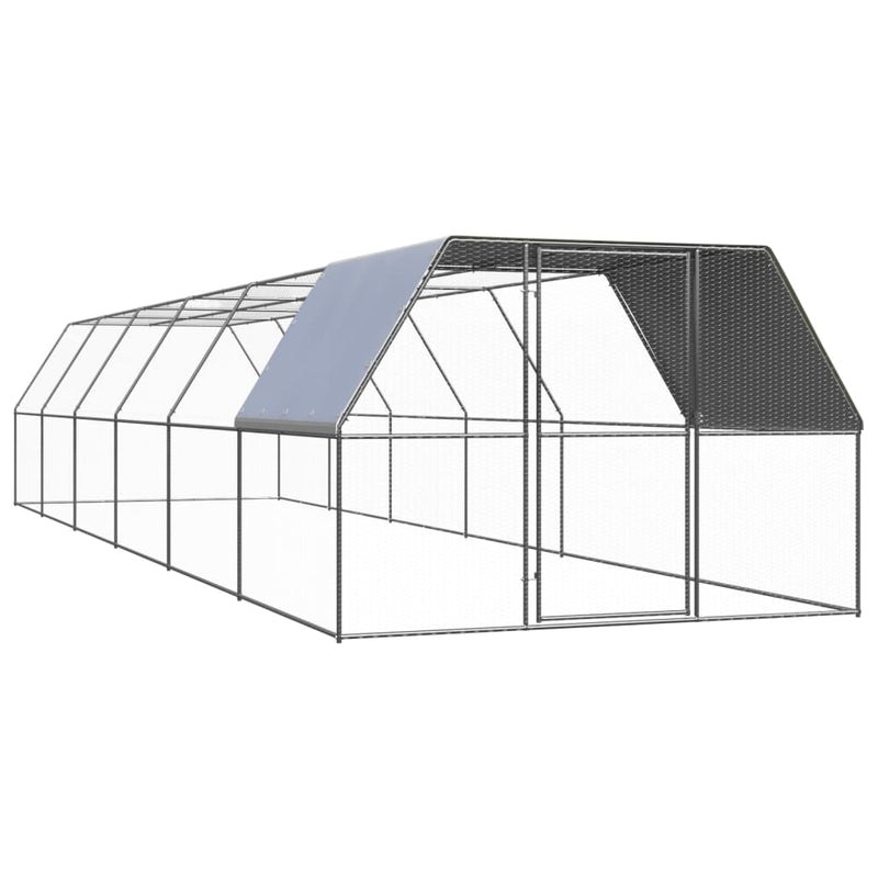 Load image into Gallery viewer, VidaXL Kippenhok 3x12x2 m gegalvaniseerd staal
