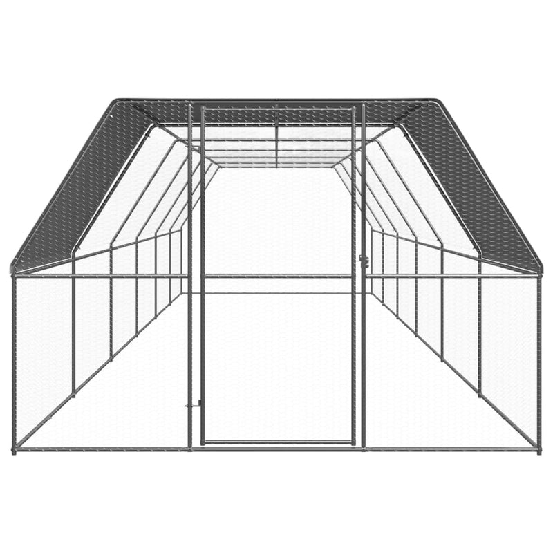 Load image into Gallery viewer, VidaXL Kippenhok 3x12x2 m gegalvaniseerd staal
