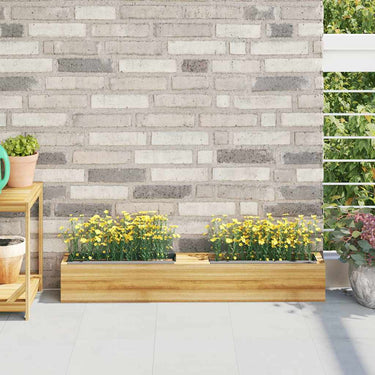 Vidaxl bloembakken voor europallets 12 st 36x13,5x9,5 cm pp grijs