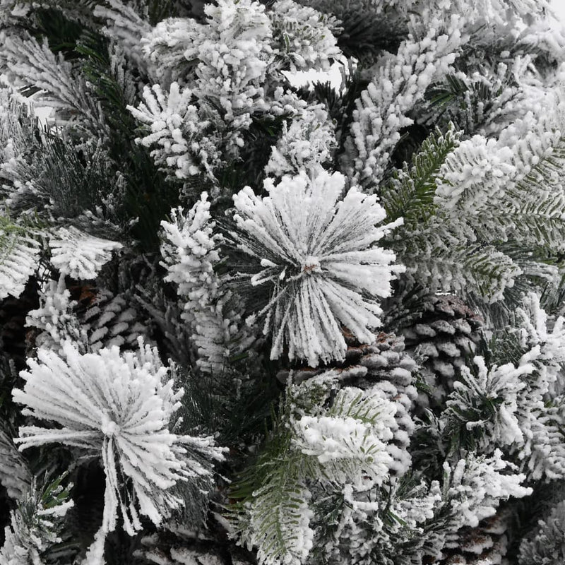 Load image into Gallery viewer, Vidaxl kerstboom met dennenappels en sneeuw 225 cm pvc en pe
