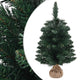 VidaXL Kunstkerstboom met standaard 60 cm PVC groen