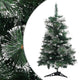VidaXL Kunstkerstboom met standaard 60 cm PVC groen en wit