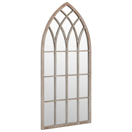 Vidaxl tuinspiegel 100x45 cm ijzer zandkleurig