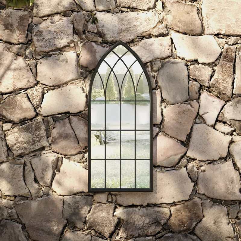 Load image into Gallery viewer, Vidaxl tuinspiegel 70x30 cm ijzer zwart
