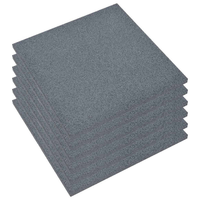 Load image into Gallery viewer, Vidaxl valtegels 6 st 50x50x3 cm rubber grijs
