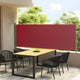 Vidaxl windscherm uittrekbaar 117x300 cm rood