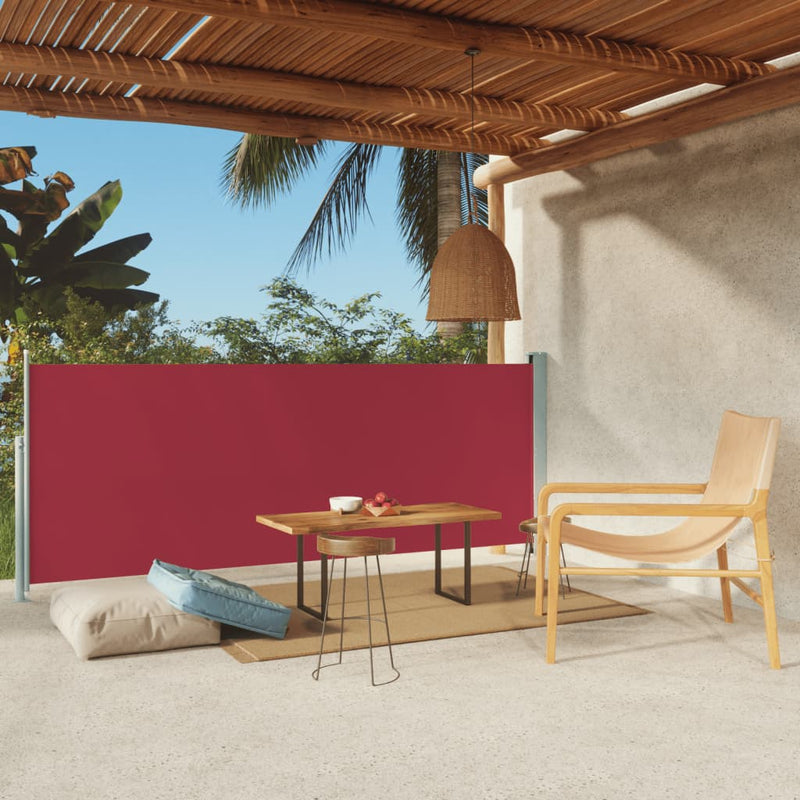 Load image into Gallery viewer, VidaXL Windscherm uittrekbaar 117x300 cm rood
