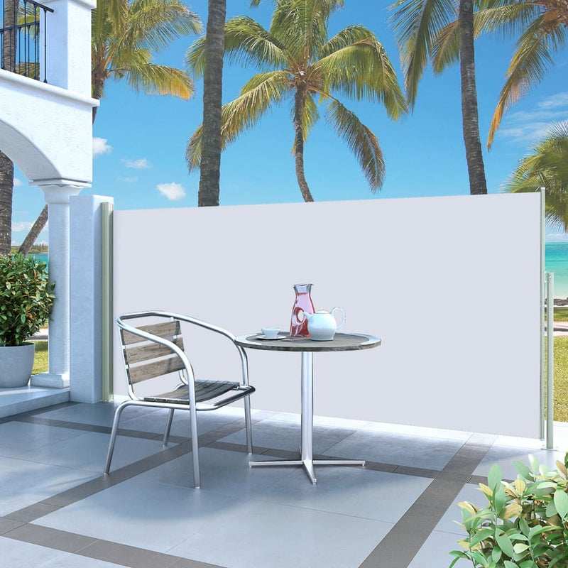 Load image into Gallery viewer, Vidaxl tuinscherm uittrekbaar 140x300 cm crème
