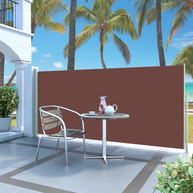 Load image into Gallery viewer, Vidaxl tuinscherm uittrekbaar 140x300 cm bruin
