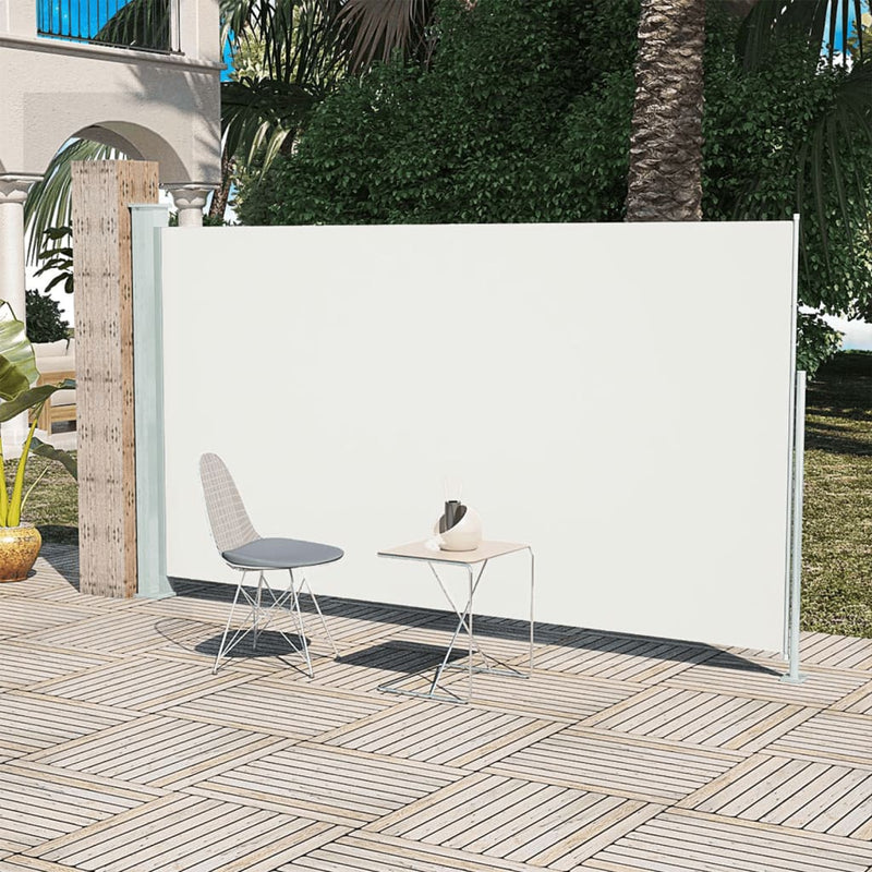 Load image into Gallery viewer, Vidaxl tuinscherm uittrekbaar 160x300 cm crèmekleurig
