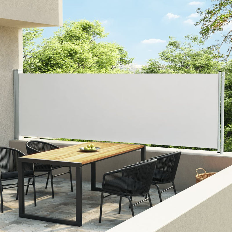 Load image into Gallery viewer, Vidaxl tuinscherm uittrekbaar 140x600 cm crème
