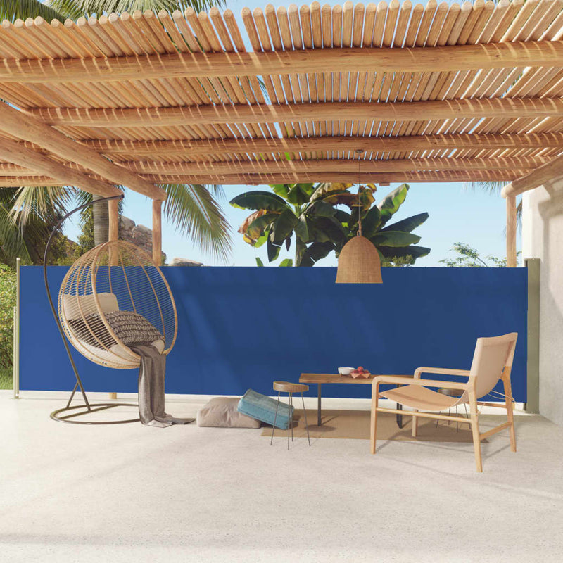 Load image into Gallery viewer, Vidaxl tuinscherm uittrekbaar 140x600 cm blauw
