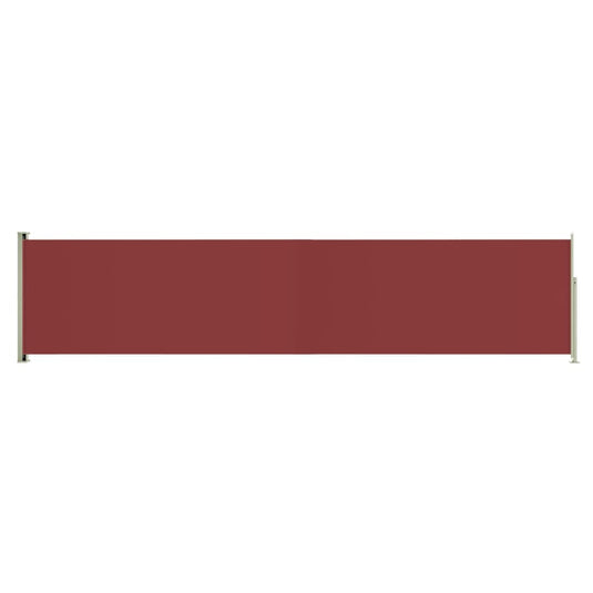 Vidaxl tuinscherm uittrekbaar 140x600 cm rood