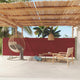 Vidaxl tuinscherm uittrekbaar 140x600 cm rood