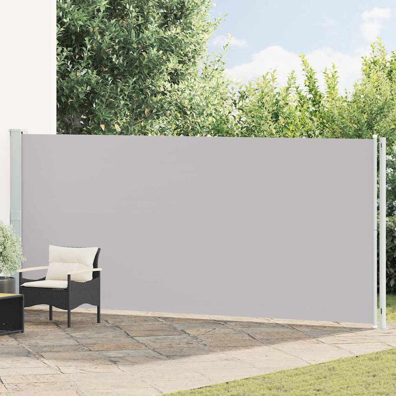 Load image into Gallery viewer, Vidaxl tuinscherm uittrekbaar 180x614 cm grijs
