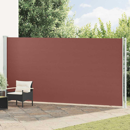 Vidaxl tuinscherm uittrekbaar 200x600 cm bruin