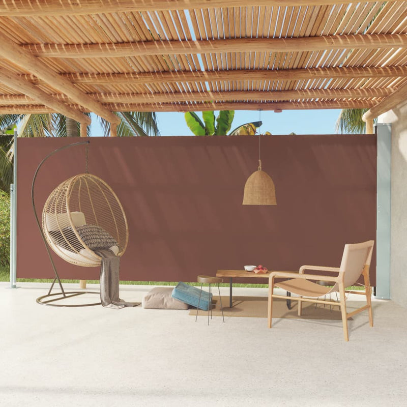 Load image into Gallery viewer, VidaXL Tuinscherm uittrekbaar 220x600 cm bruin
