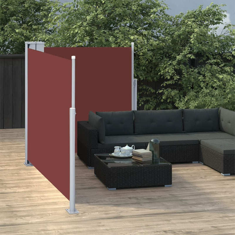 Load image into Gallery viewer, VidaXL Windscherm uittrekbaar 117x600 cm bruin
