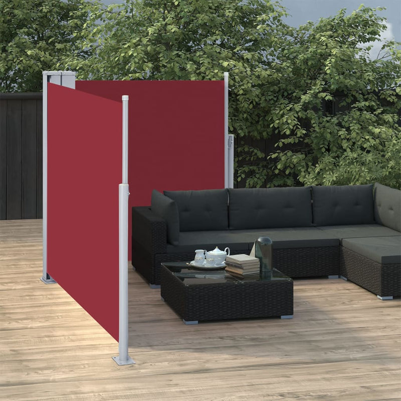 Load image into Gallery viewer, VidaXL Windscherm uittrekbaar 117x600 cm rood
