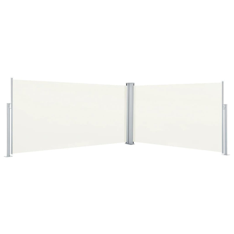 Load image into Gallery viewer, Vidaxl windscherm uittrekbaar 160x600 cm crèmekleurig
