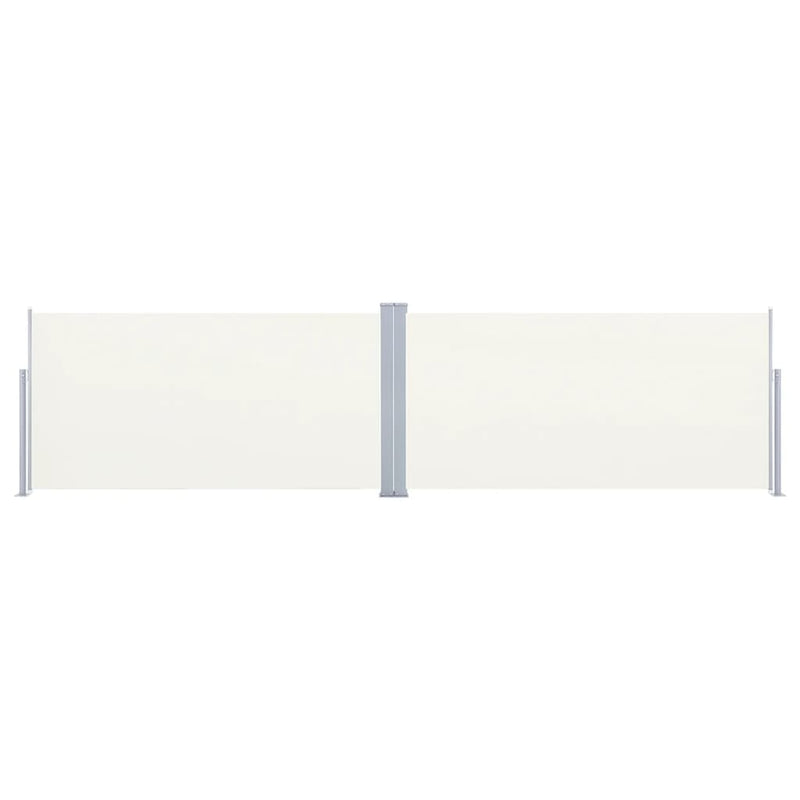 Load image into Gallery viewer, Vidaxl windscherm uittrekbaar 160x600 cm crèmekleurig
