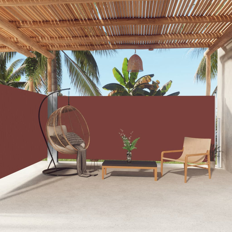 Load image into Gallery viewer, Vidaxl windscherm uittrekbaar 160x600 cm bruin
