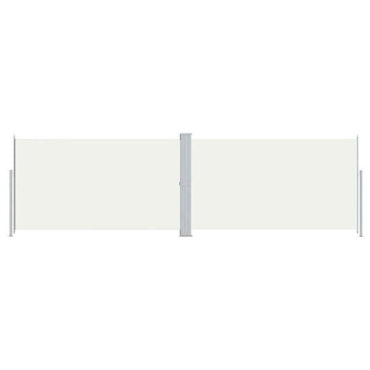 Vidaxl windscherm uittrekbaar 180x600 cm crèmekleurig