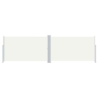 Vidaxl windscherm uittrekbaar 180x600 cm crèmekleurig